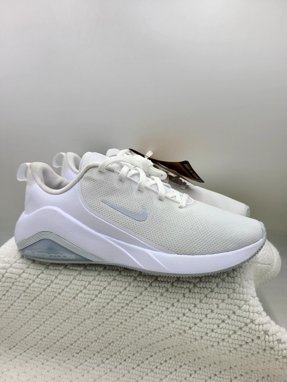 Nike White Mesh Running Sneakers